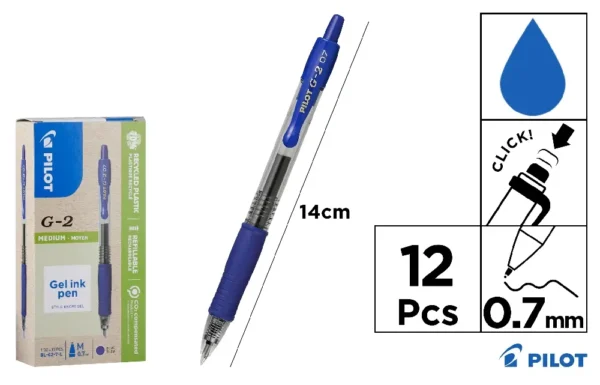 CANETA DE GEL PILOT G2 AZUL (05) PILOT