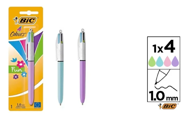 BIROS 4 COLOUR FUN AST INT - 887776 BIC