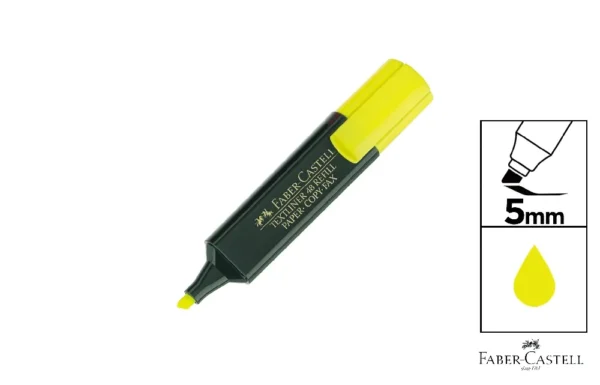 MARCADOR AMARELO FABER CASTELL