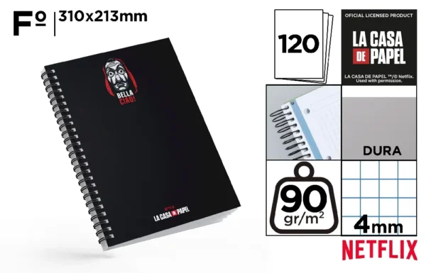 NOTEBOOK SPIRAL Fº 90 g 120 Folhas