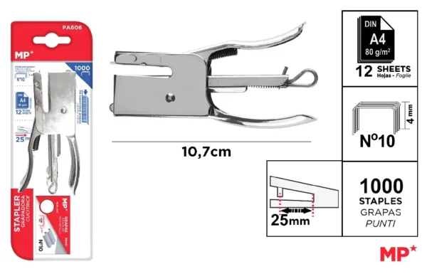 MINI ALICATE GRAMPEADOR 10,7 x 5,5 cm.