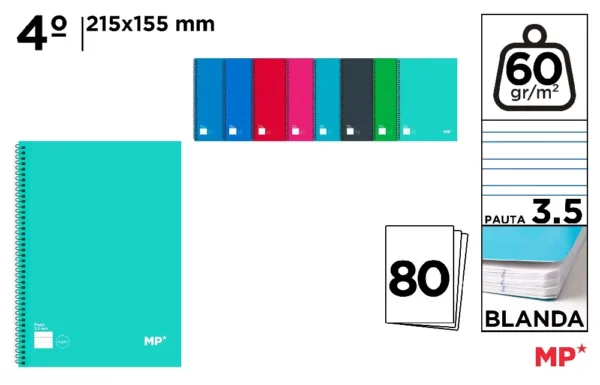 BLOCO DE NOTAS ESP. 4º 80H 60GR. PAPEL 3