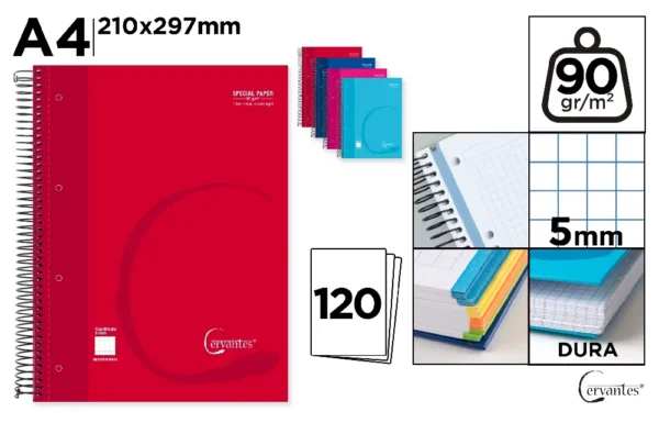 CADERNO EXTRADURA A4 120 FOLHAS GRID