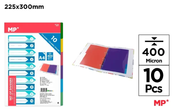 DIVISÓRIAS 10 CORES A4