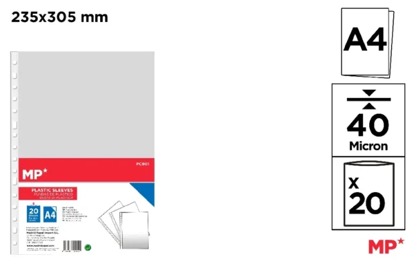 MICAS A4 20 UDS 40MICRAS MP.