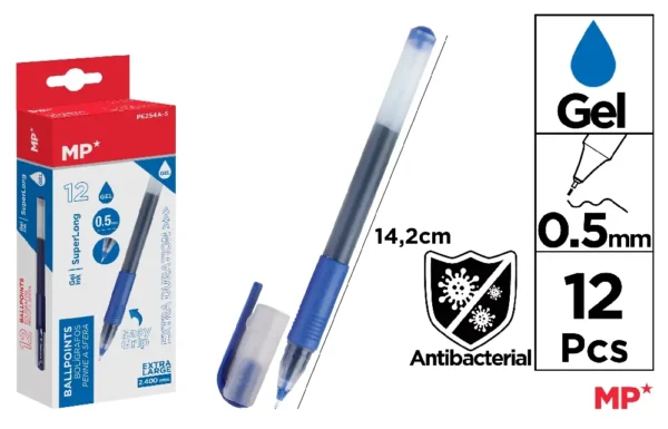 CANETA DE TINTA GEL 0.5 mm AZUL.