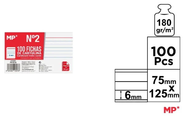 FOLHAS DE CARTÃO ALINHADO 75 x 125 mm.