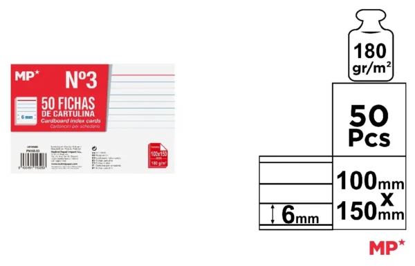 FOLHAS DE CARTÃO ALINHADO 100 x 150 mm.