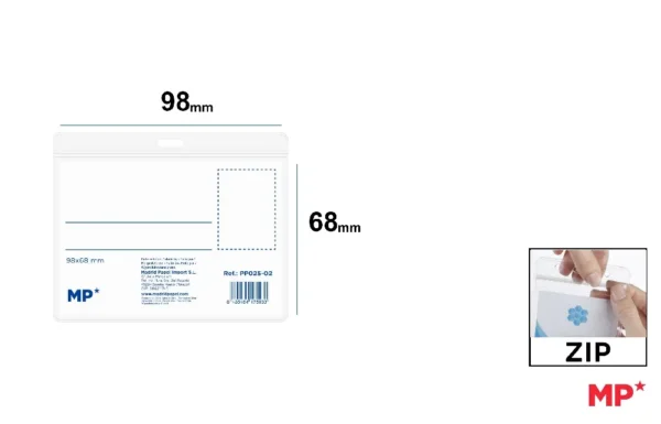 CARTÃO DE IDENTIFICAÇÃO HORIZONTAL COM Z