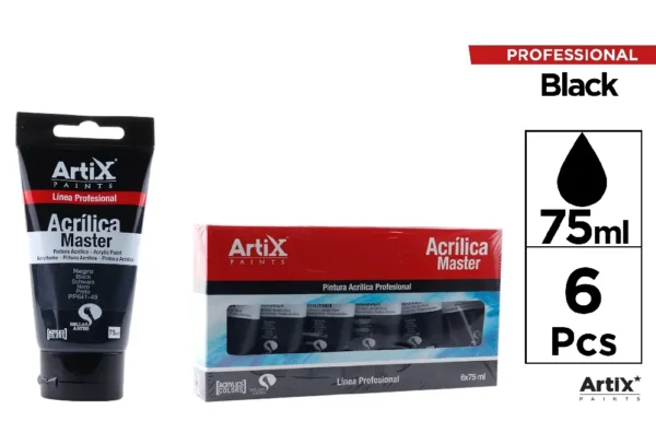 EXPERT TINTA ACRÍLICA 75 ml EXPERT PRETO