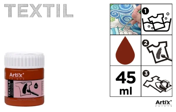 TINTA TÊXTIL CHOCOLATE 45 ml.