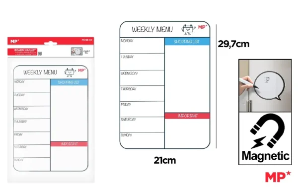 CRONOGRAMA SEMANAL MAGNÉTICO A4.