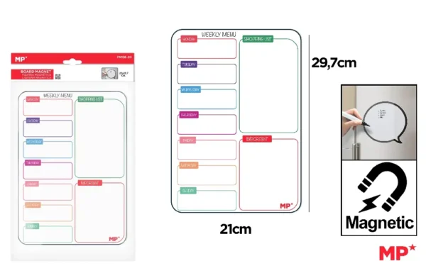 CRONOGRAMA SEMANAL MAGNÉTICO A4.