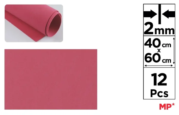 EVA FOAM 40 x 60 cm NATAL VERMELHO