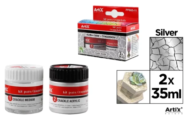 KIT PARA CRACQUEL 35 ml PRATA