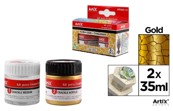 KIT PARA CRACQUEL 35 ml OURO