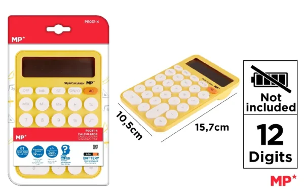 CALCULADORA DE ESTILO AMARELO