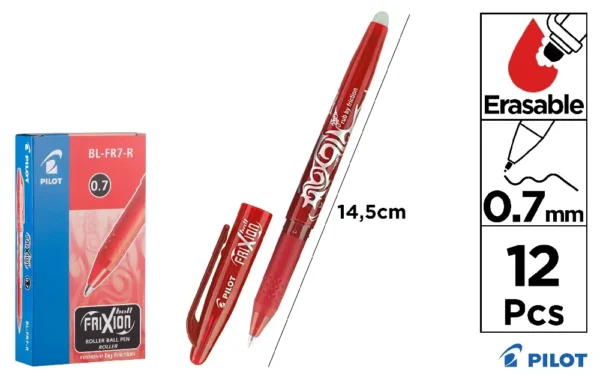 FRIXION RED APAGÁVEL 0.7 PILOT BIROS
