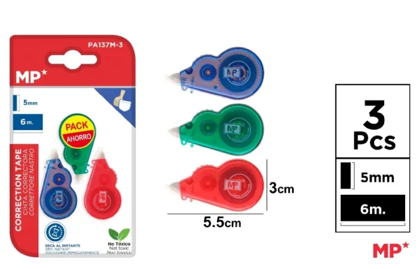 FITA CORRETORA 5 mm x 6 m EMBALAGEM VALO