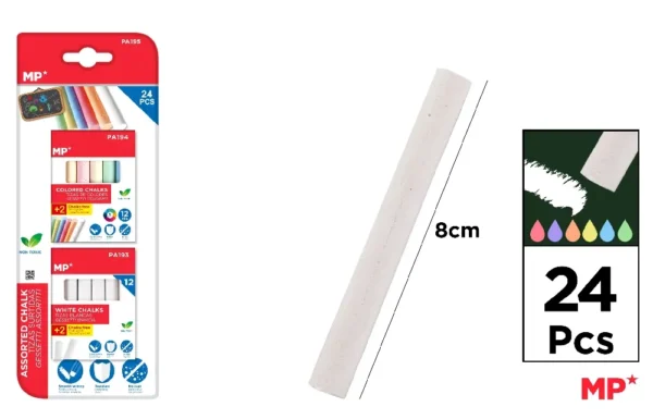 PACOTE BLISTER DE GIZS DIVERSOS 24 Unida