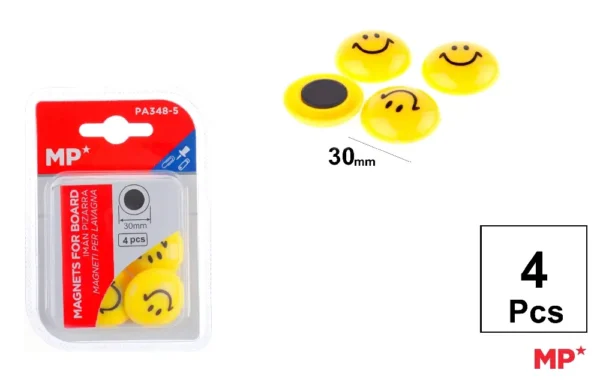ÍMÃ ROSTO SORRISO 4 pçs.