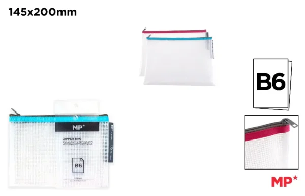 SACO MULTIUSO COM ZIP E 4 BOLSOS B6