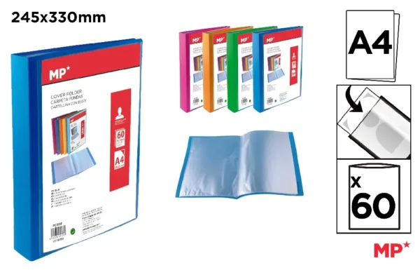 PASTA 60 A4 BOLSOS CAPA PERSONALIZÁVEL
