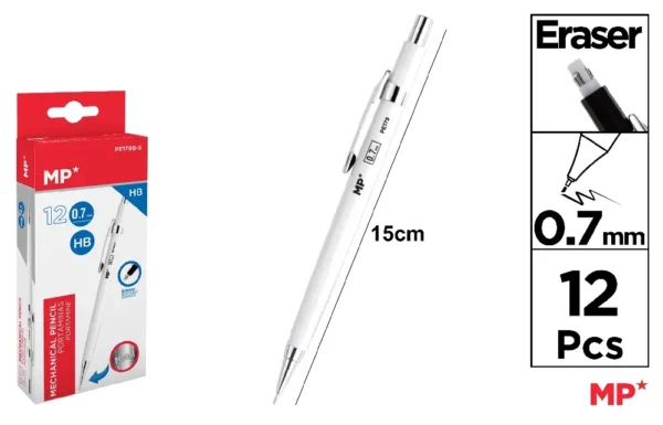 0,7 mm METÁLICO MECÂNICO BRANCO