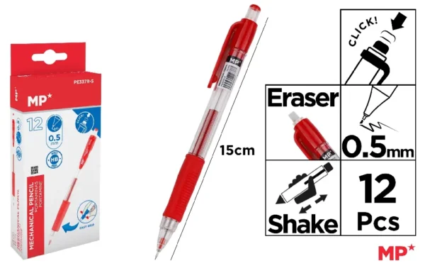 0.5 mm MECANISMO EASY GRIP 12 unid.