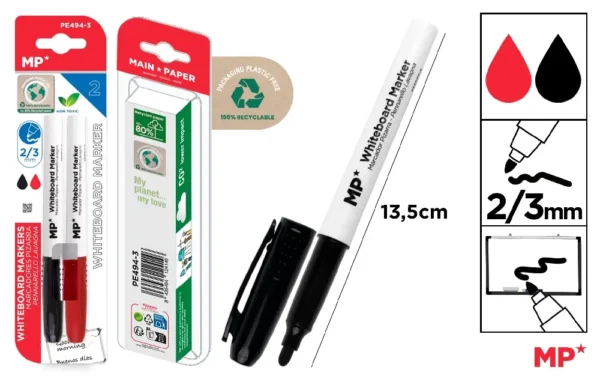 MARCADOR DE QUADRO NEGRO 1 PC. 1 VERMELH