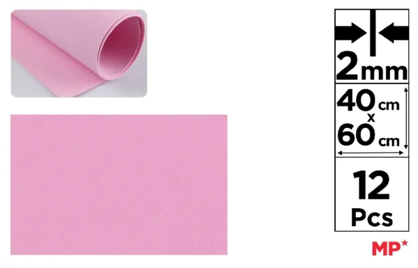 ESPUMA EVA 40 x 60 cm ROSA