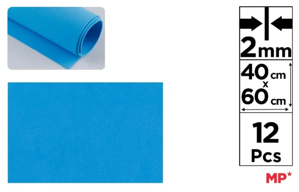 ESPUMA EVA 40 x 60 cm AZUL