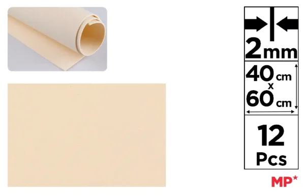 ESPUMA EVA 40 x 60 cm CREME