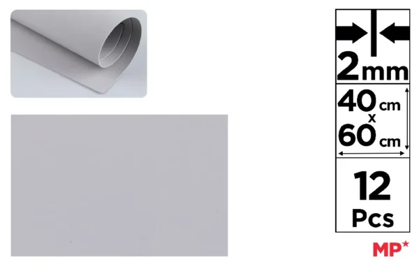 ESPUMA EVA 40 x 60 cm CINZA CLARO