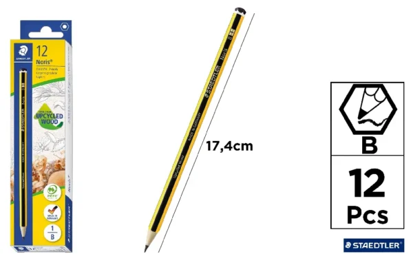 LÁPIS NORIS PRETO B1 STAEDTLER