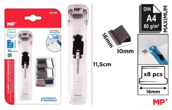 DISPENSADOR COM CLIPS