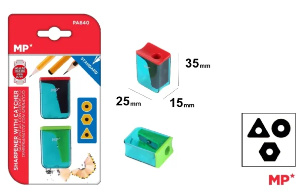 MINI AFIADOR DE LÁPIS COM TANQUE