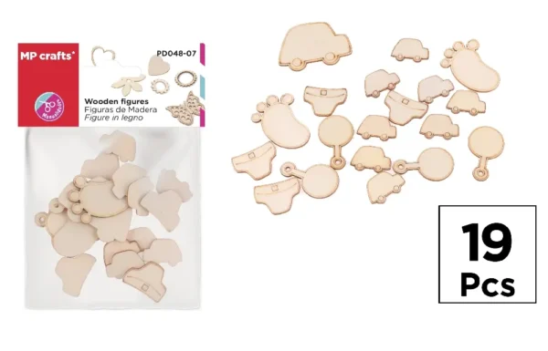 FIGURAS DE MADEIRA 19 Pcs