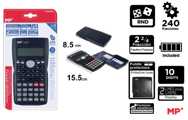CALCULADORA CIENTÍFICA PRETA