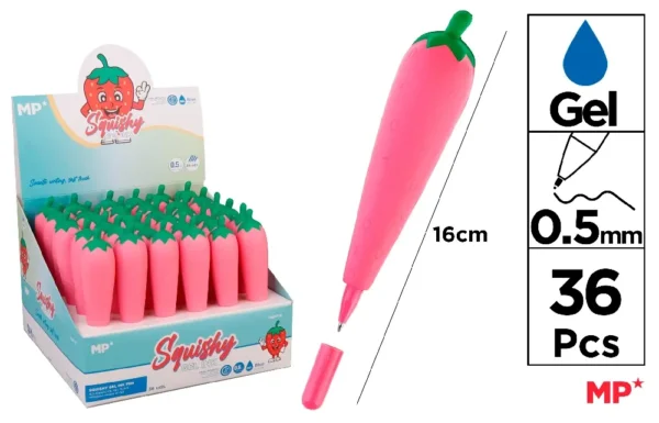 CANETA MORANGO SQUISHY