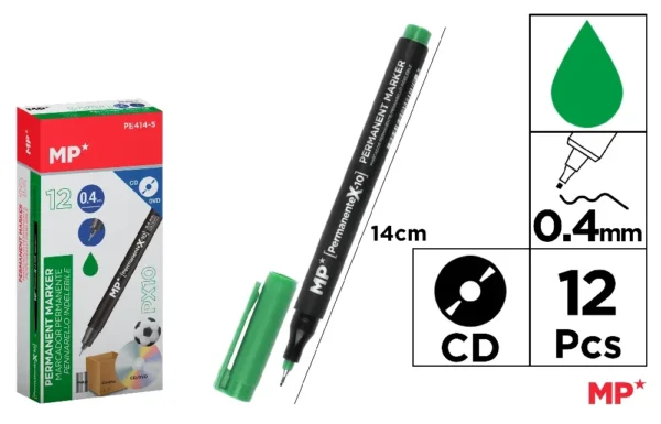 MARCADOR DE CD DE PONTA FINA VERDE
