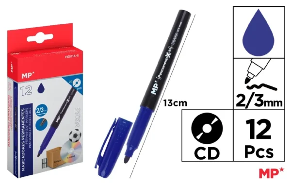 MARCADOR PERMANENTE AZUL