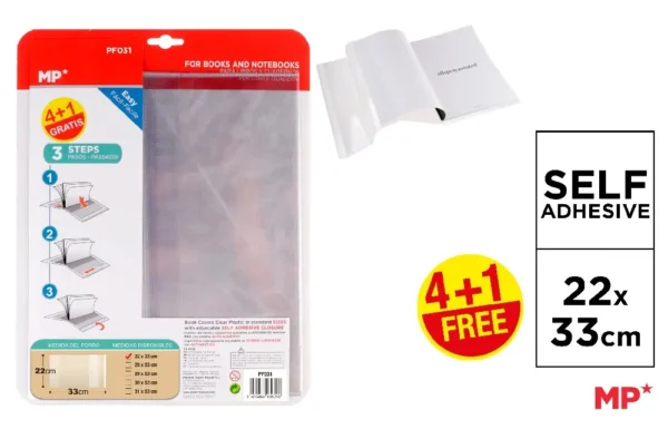 FORRO PARA LIVROS A5 PACK 5 Unid.