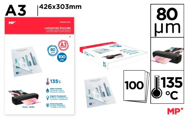 CAPAS PARA LAMINAR A3 100 FOLHAS