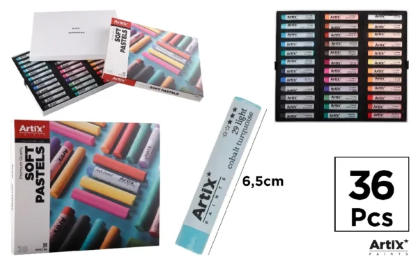 TINTA PASTEL REDONDA 36 CORES