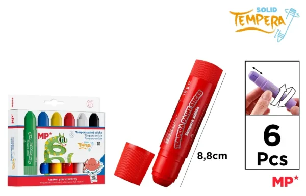 TÉMPERA SÓLIDA 6 Unidades