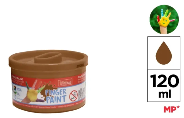 TINTA DE DEDO 120 ml MARROM