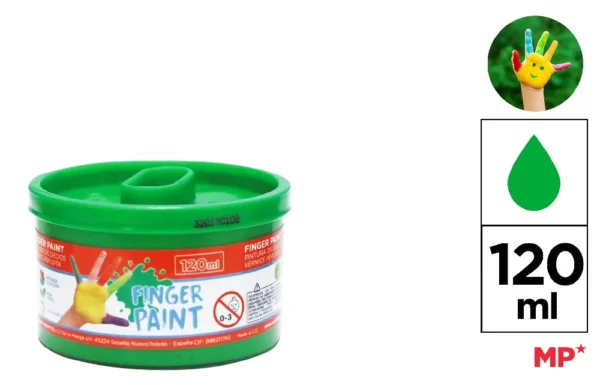 TINTA PARA OS DEDOS 120 ml VERDE