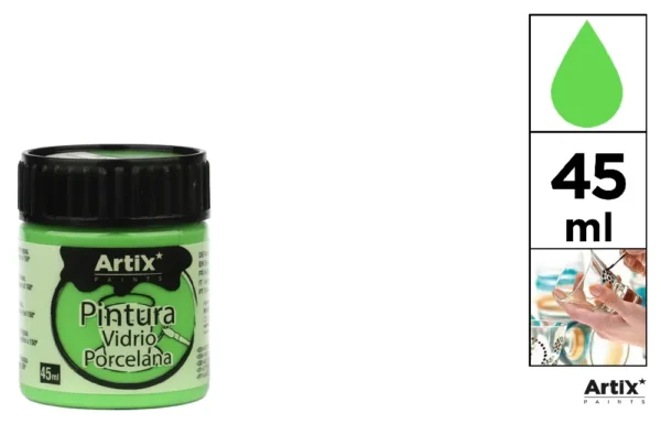 TINTA PARA CERÂMICA E VIDRO 45 ml VERDE