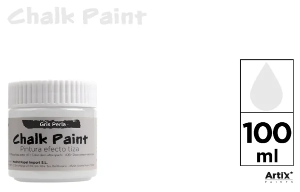 TINTA EFEITO GIZ 100 ml CINZA PÉROLA